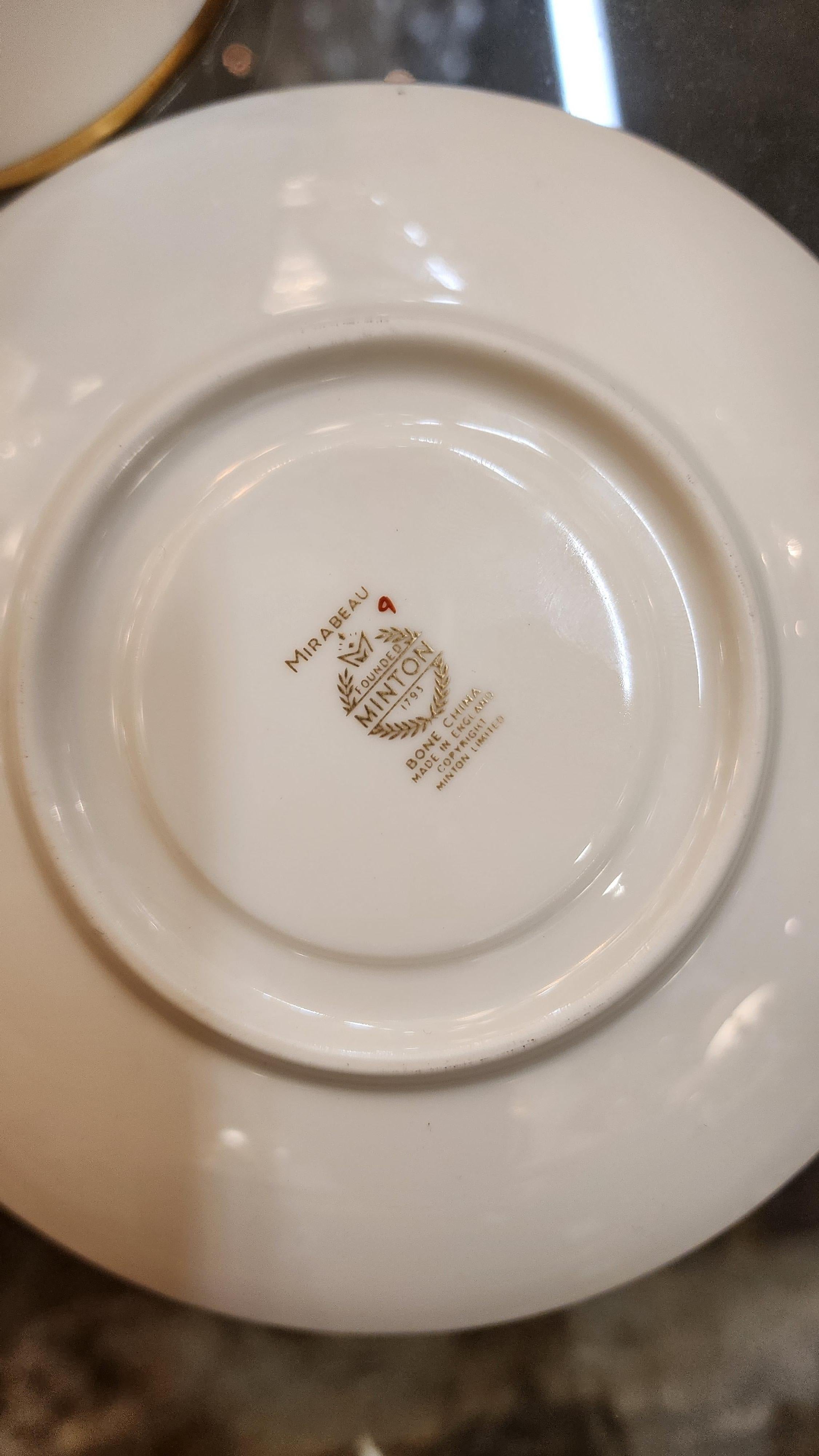 20th Century Minton Mirabeau Bone China For Sale