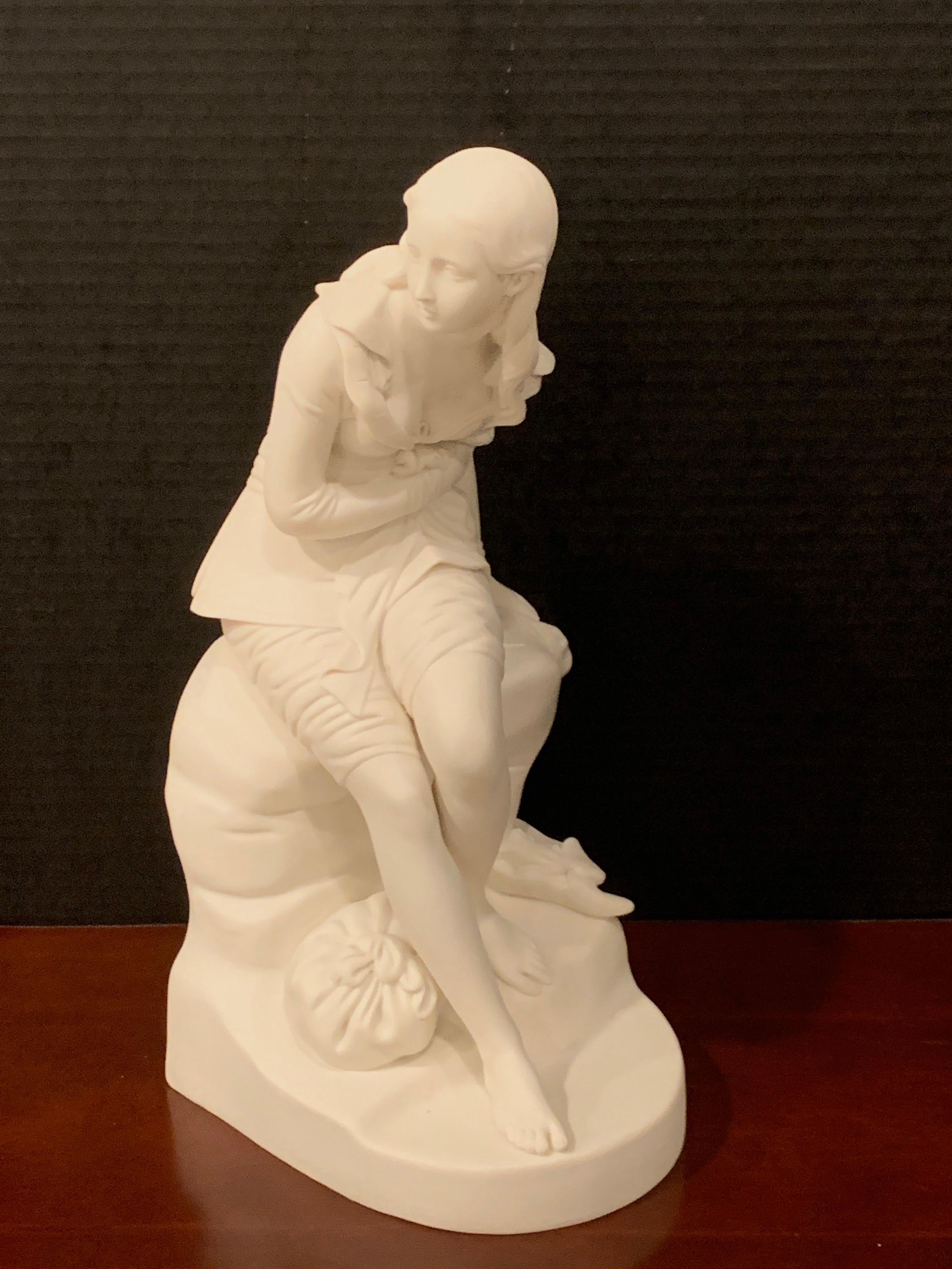 Ceramic Minton Parian Figure of Don Quixote's 