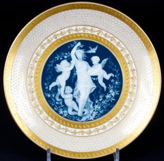 Minton Pate-sur-Pate Plate by Artist Lawrence Birks