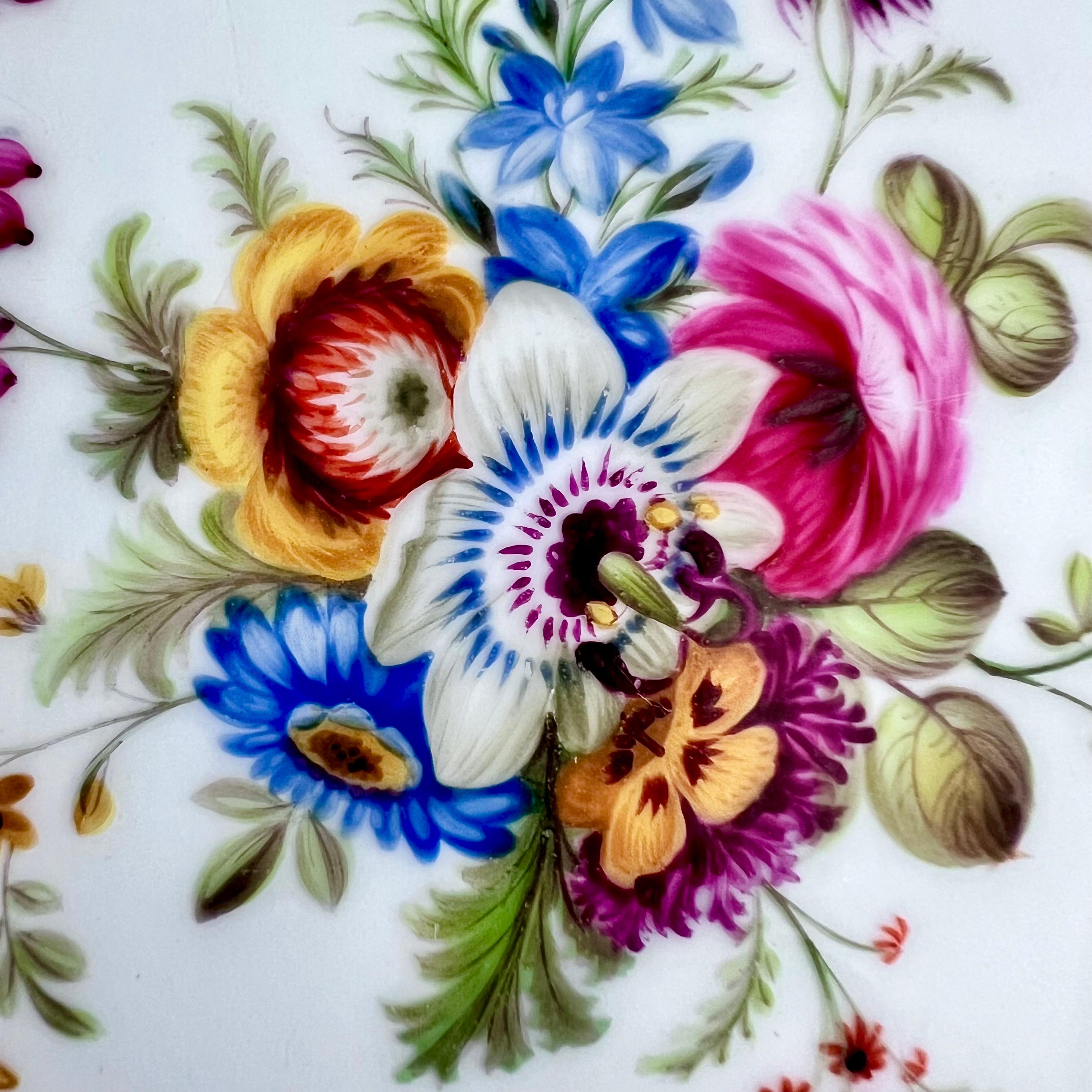 Minton-Teller, Newcastle-prägung, Blumen J. Bancroft, 1857 (4) (Mittleres 19. Jahrhundert) im Angebot