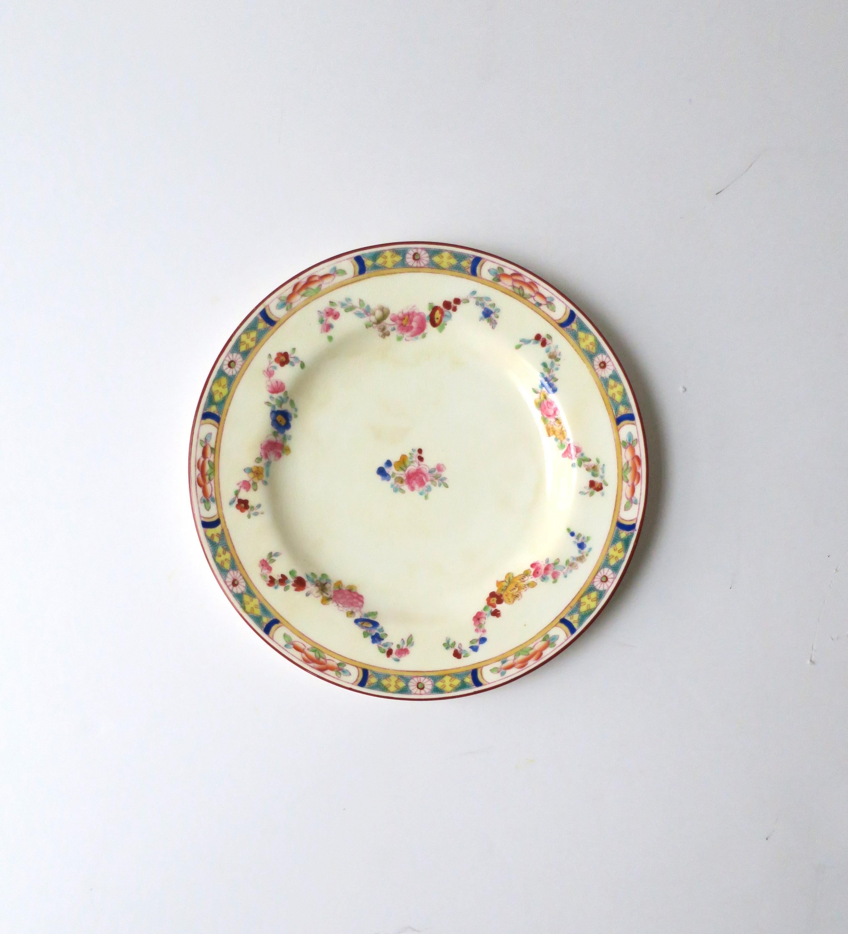 English Minton Porcelain Plates for Rhodes Bros Tacoma, Set of 4 In Good Condition For Sale In New York, NY