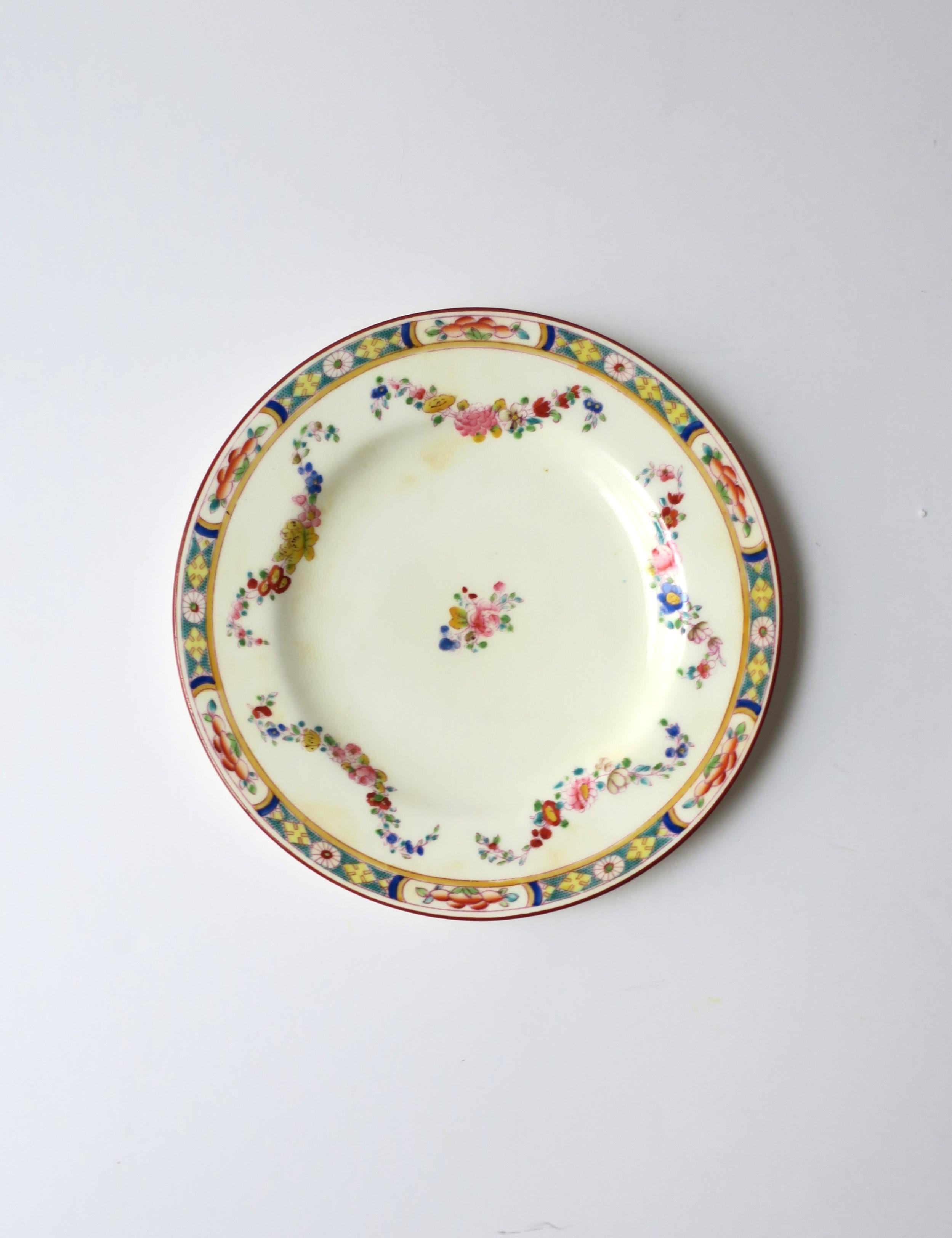 20th Century English Minton Porcelain Plates for Rhodes Bros Tacoma, Set of 4 For Sale