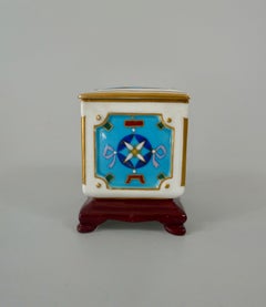 Minton Porcelain Box and Cover, Christopher Dresser Design, circa 1870