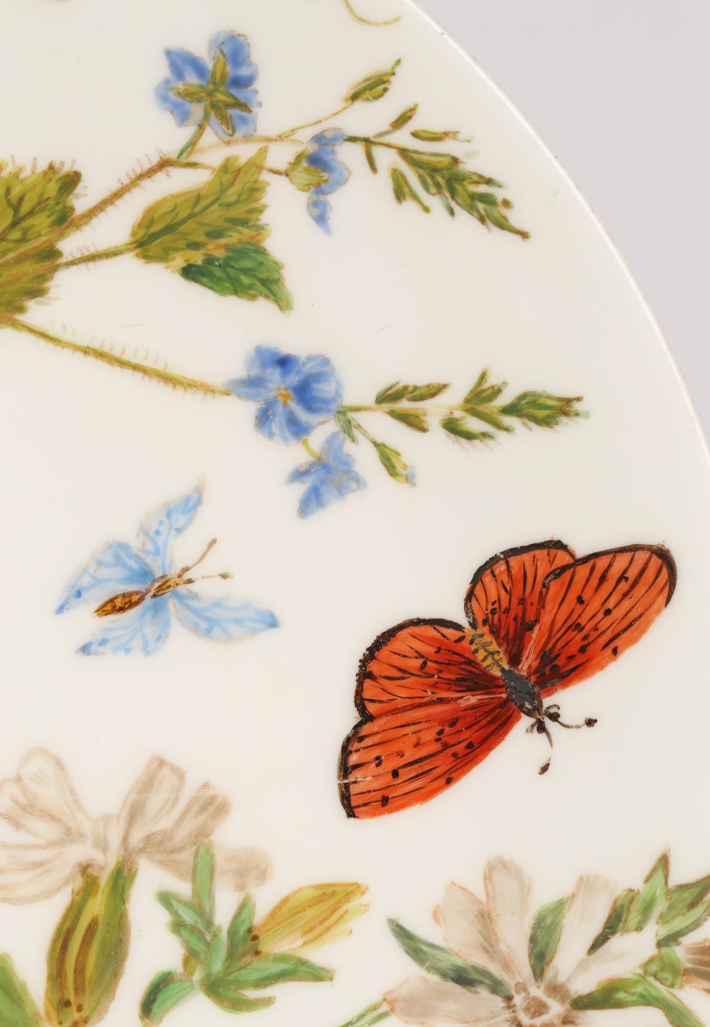 Minton Porzellan Hand-Painted Blank Cabinet Teller signiert AMB, 1890 im Angebot 5