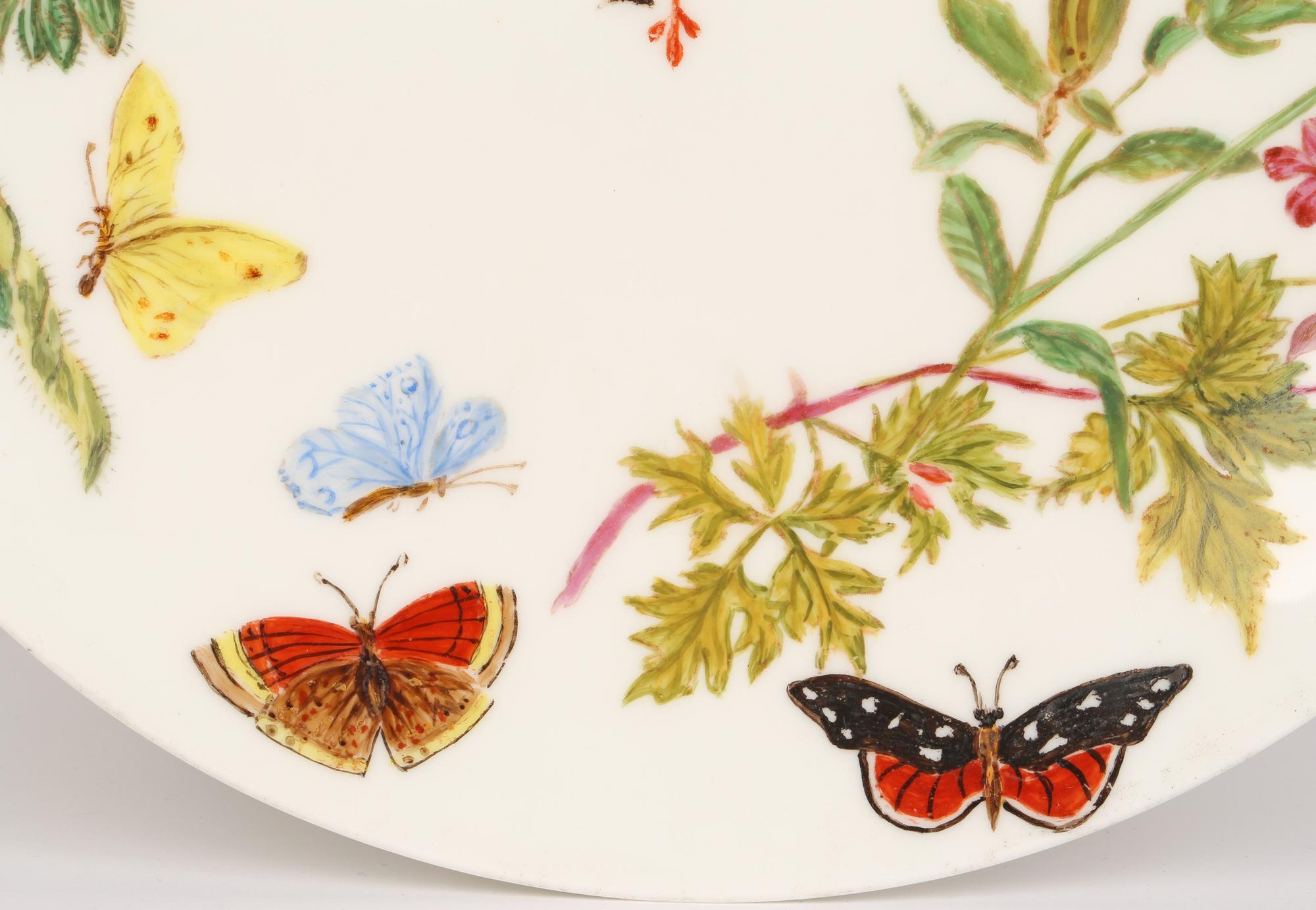 Minton Porzellan Hand-Painted Blank Cabinet Teller signiert AMB, 1890 im Angebot 8