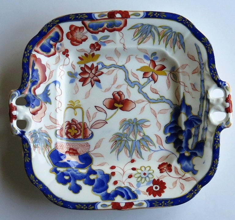 Minton Porcelain Handled Dish or Plate in Imari Pattern 1052, English ...