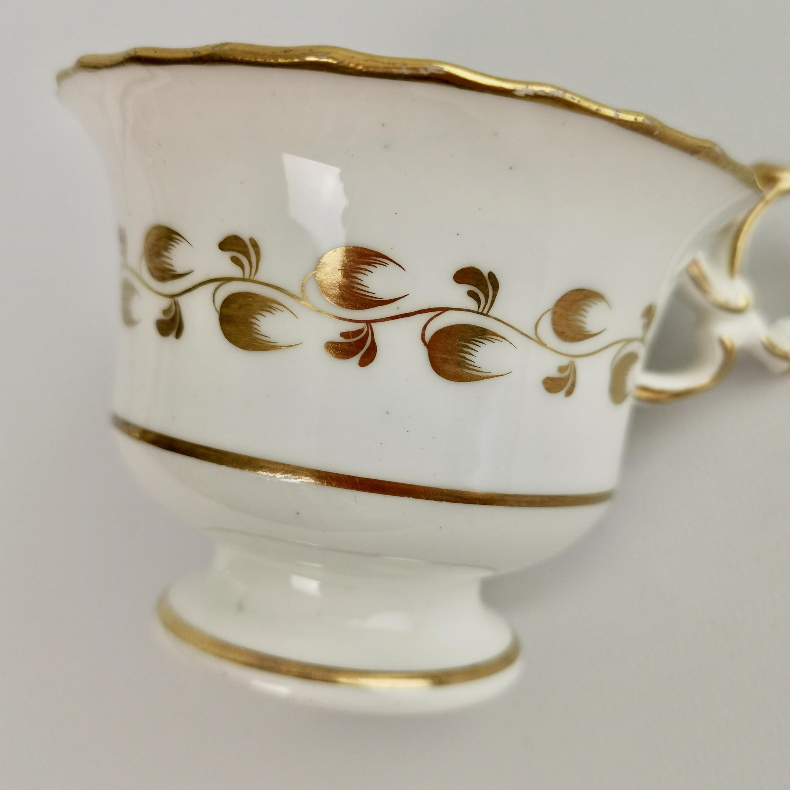 Minton Porcelain Orphaned Coffee Cup, Green with Flowers, ca 1825 3