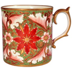 Minton Porcelain Porcelain Green-Ground Tankard, English, circa 1805-1810