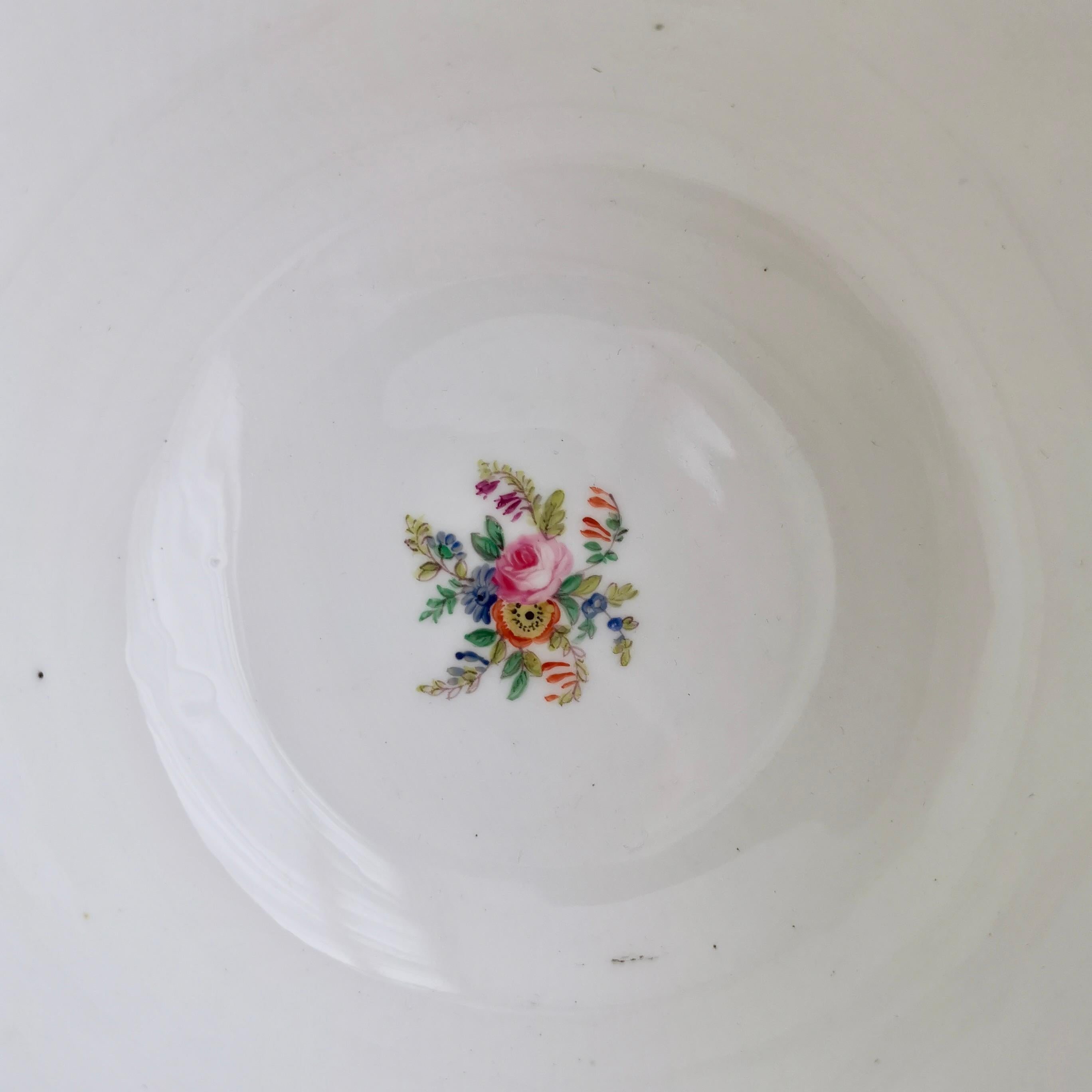 Minton Porcelain Slop Bowl, Apricot Orange Ground, Gilt and Flowers, ca 1845 7