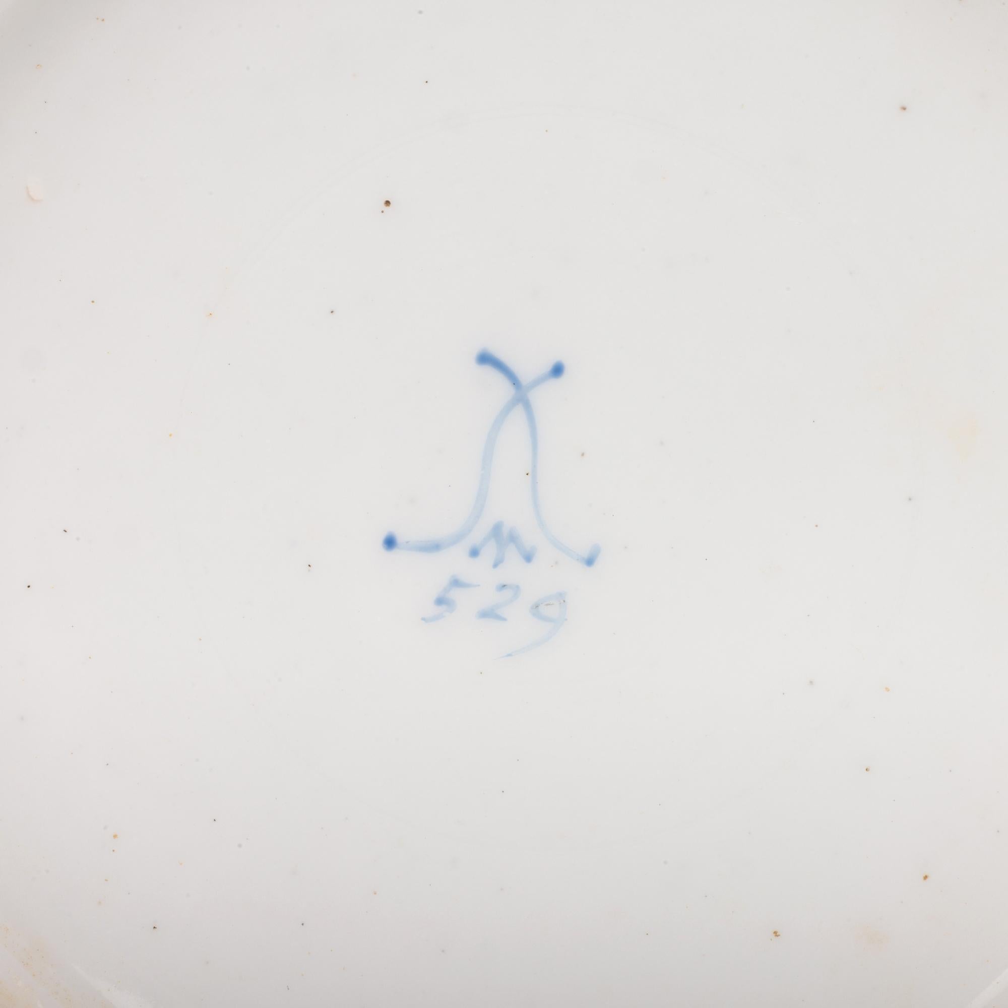 Minton Rare Set Three Georgian Shell Printed Porcelain Coffee Cups For Sale 10