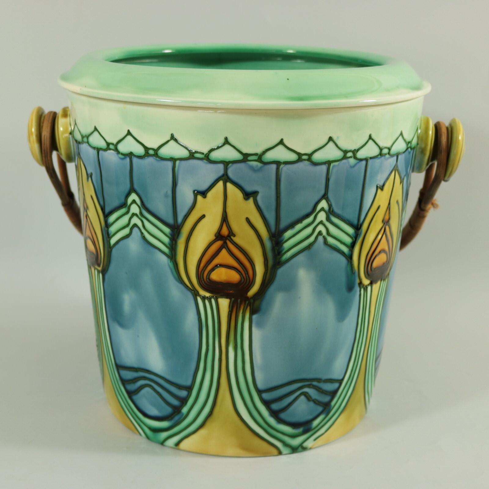 Glazed Minton Secessionist No.36 Pail with Drainer
