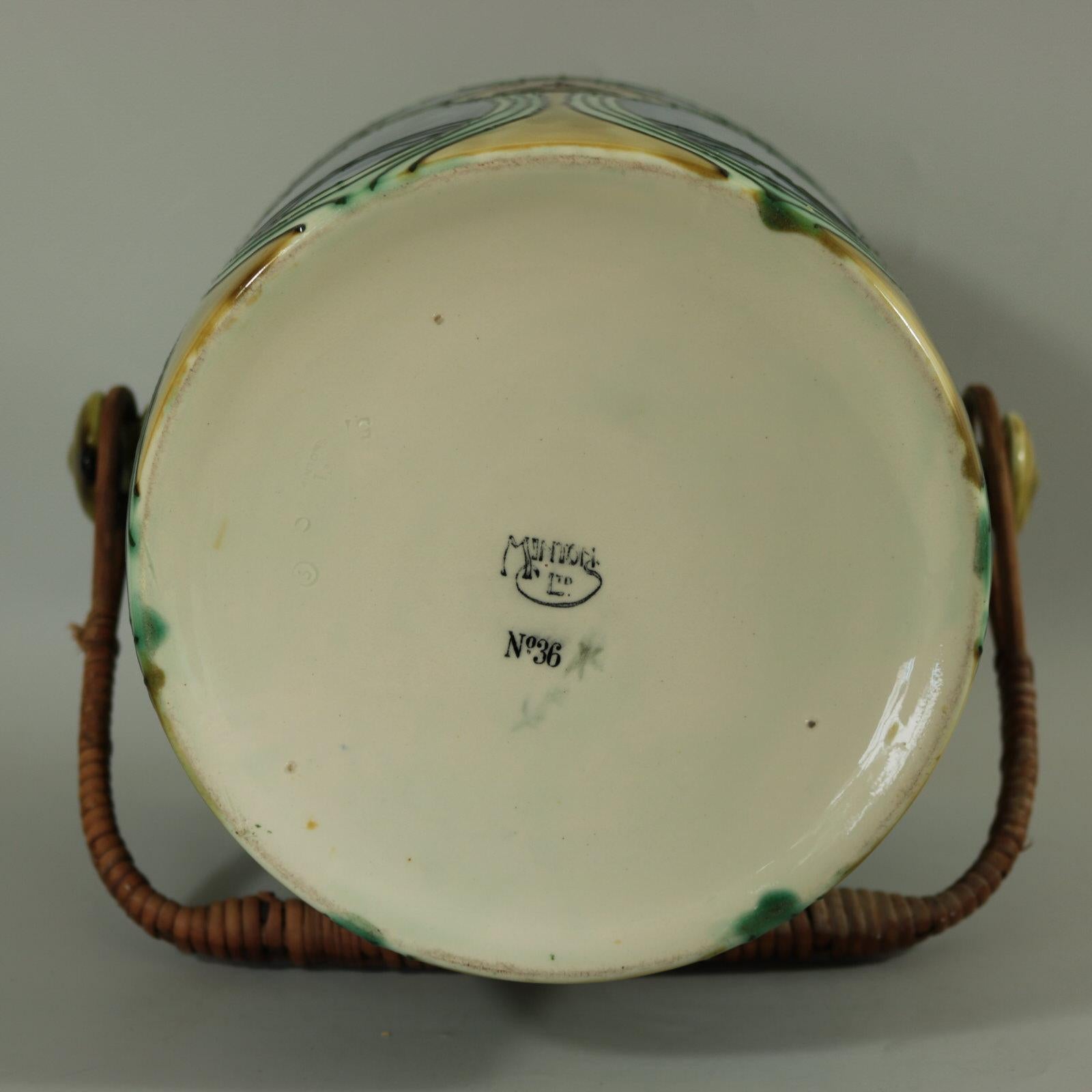 Early 20th Century Minton Secessionist No.36 Pail with Drainer