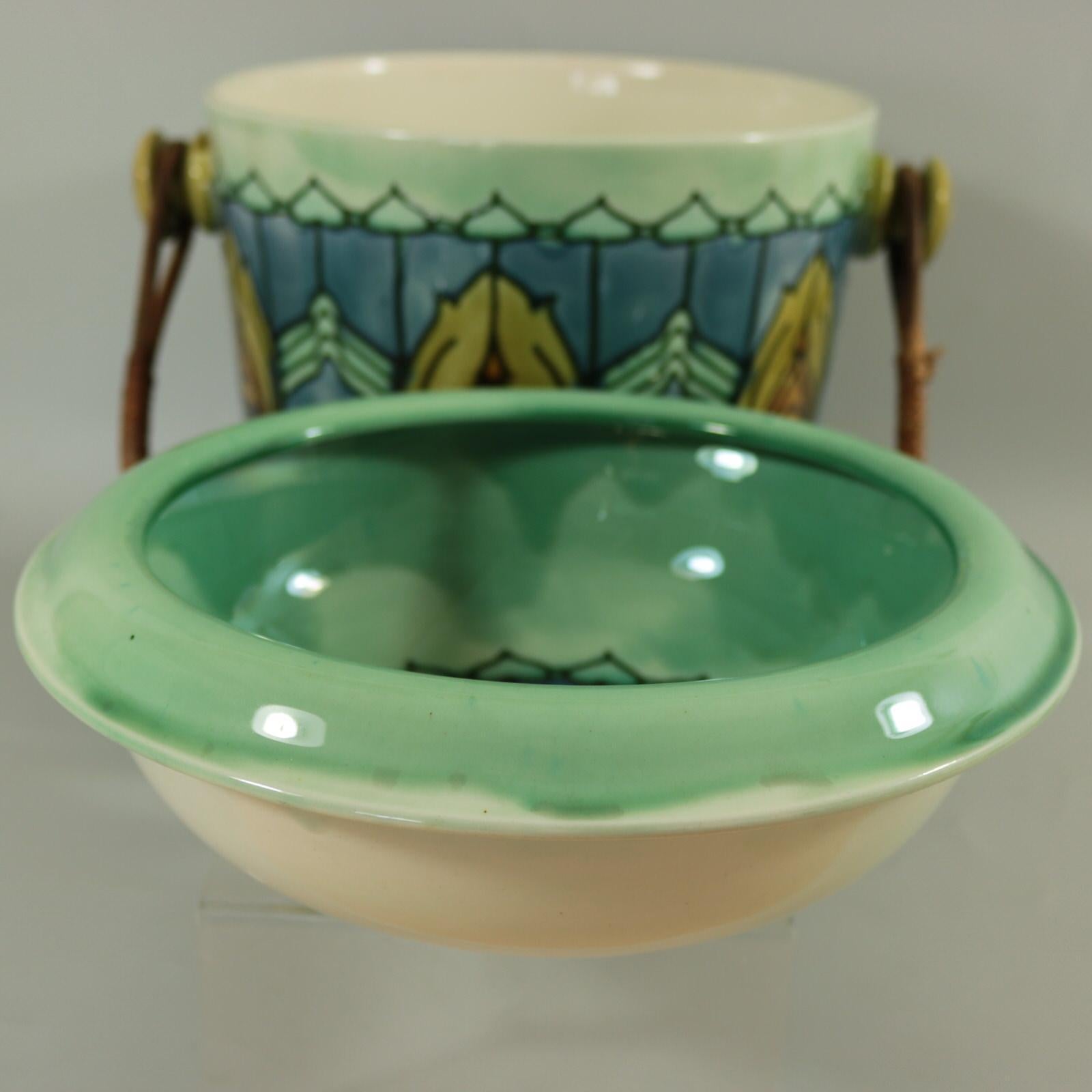 Earthenware Minton Secessionist No.36 Pail with Drainer