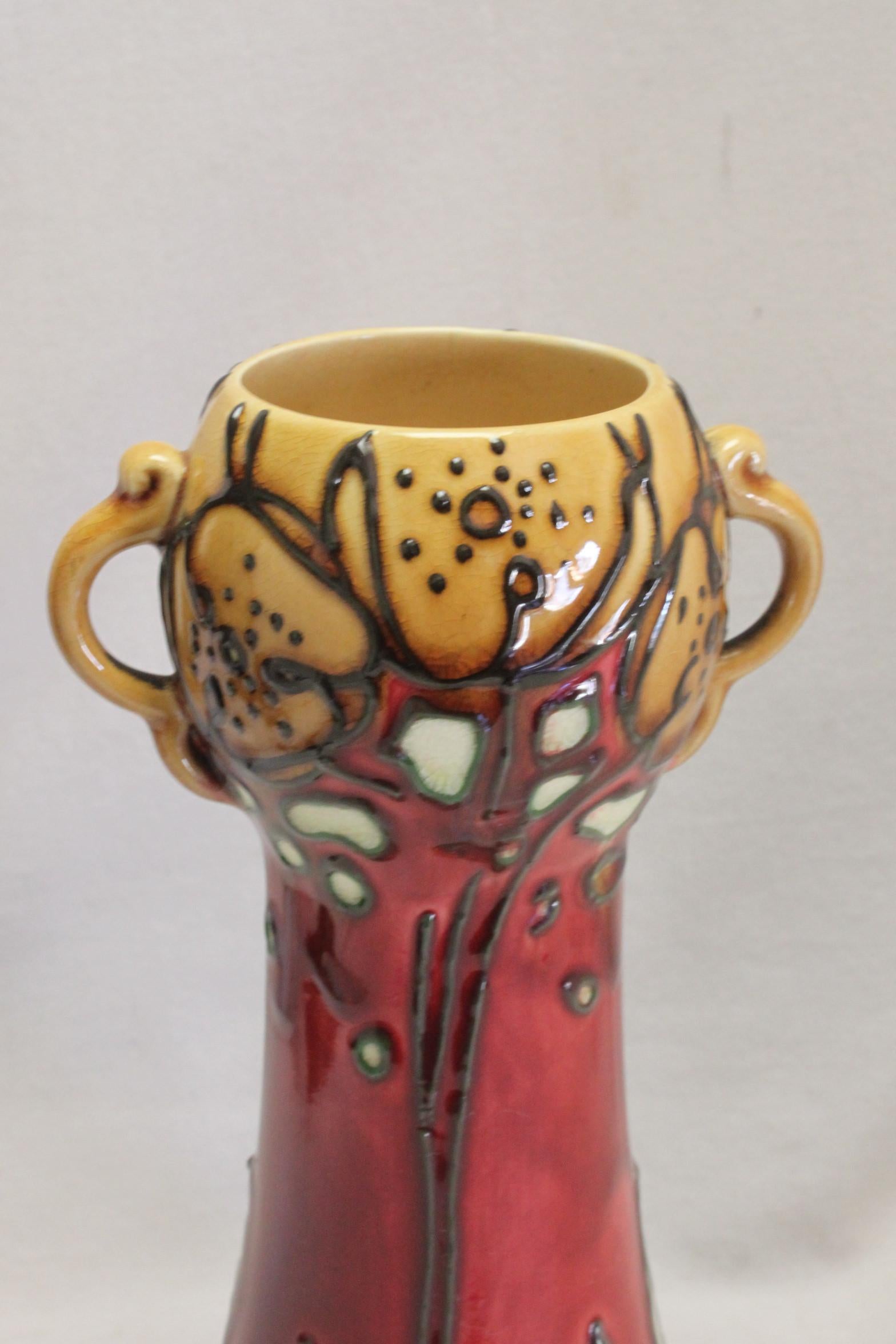 Art Nouveau Minton Secessionist ware vase For Sale