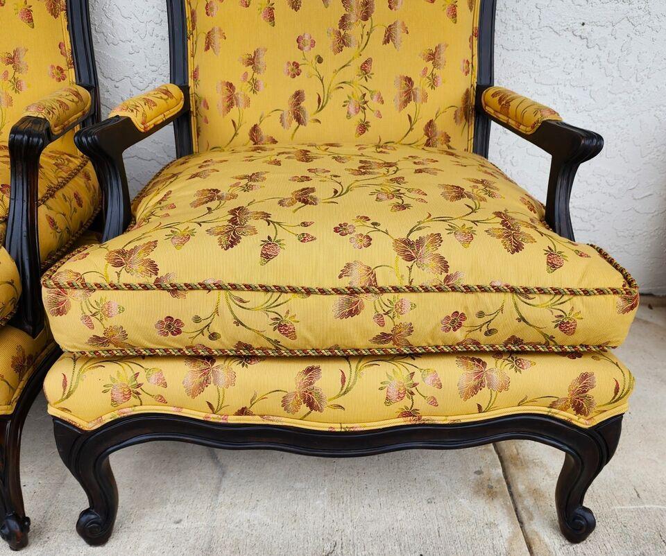 MINTON SPIDEL French Provincial Armchairs Pair For Sale 5