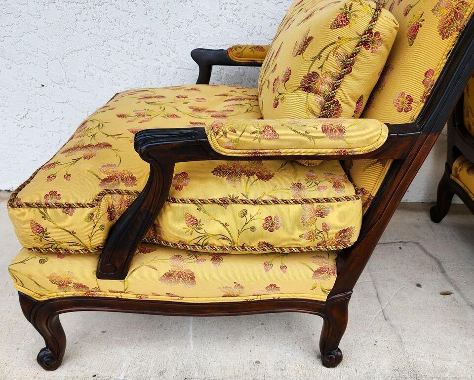 MINTON SPIDEL French Provincial Armchairs Pair For Sale 7