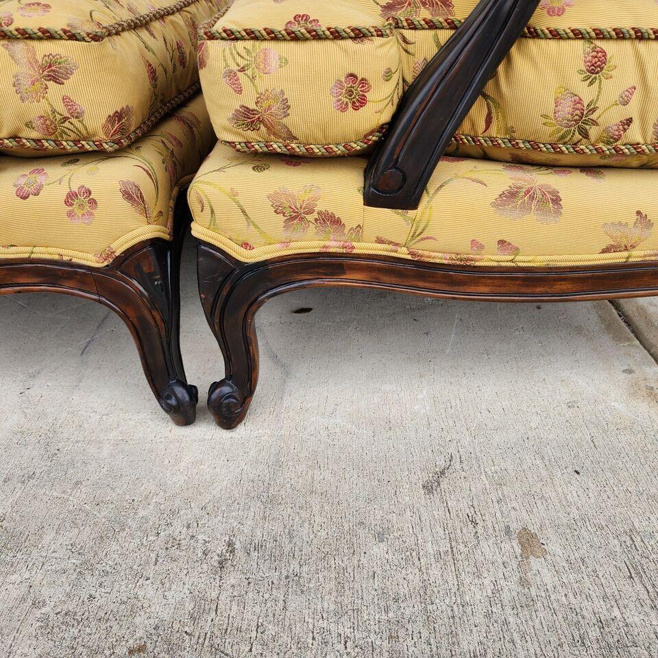 MINTON SPIDEL French Provincial Armchairs Pair For Sale 10