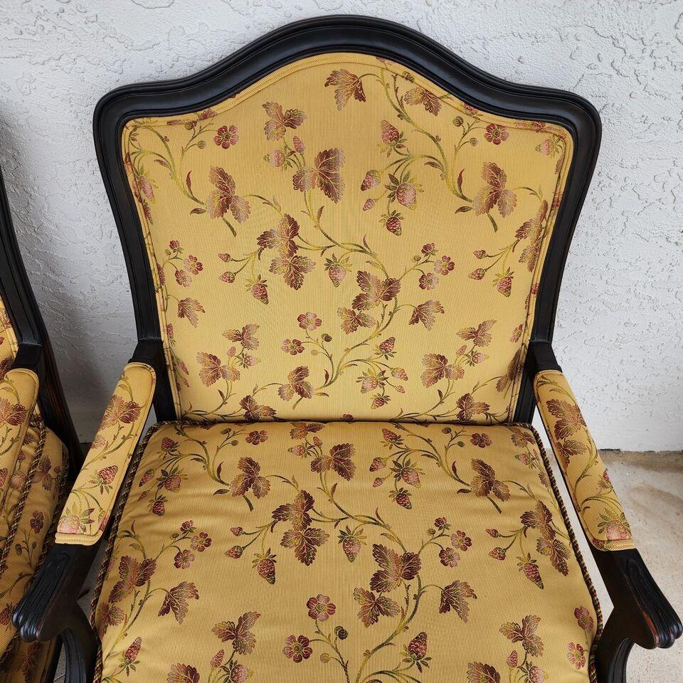 MINTON SPIDEL French Provincial Armchairs Pair For Sale 3