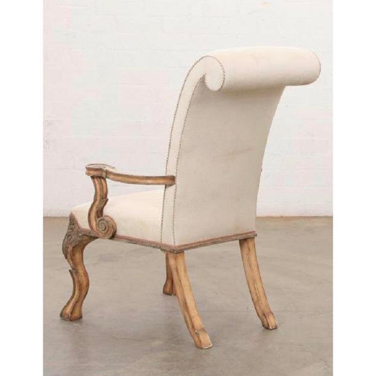 Minton-Spidell geschnitzte italienische Perugia-Sessel im Stil des 18. Jahrhunderts im Zustand „Gut“ im Angebot in LOS ANGELES, CA