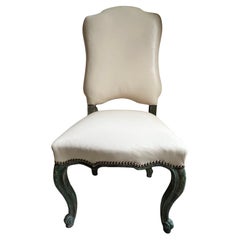 Silla Minton-Spidell en piel y acabado jade manzana envejecido