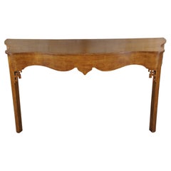 Vintage Minton Spidell Chinese Chippendale Walnut Lyford Console Table Sideboard Buffet