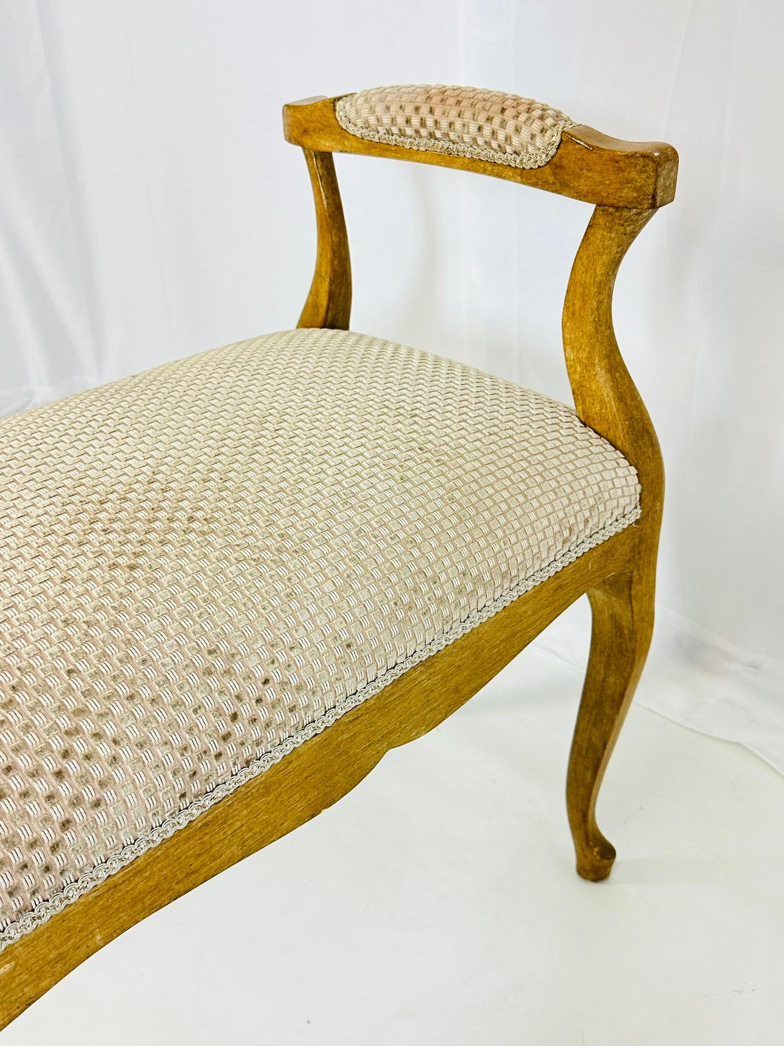 Minton - Spidell French Provincial Upholstered Bench, USA 20th Century 5