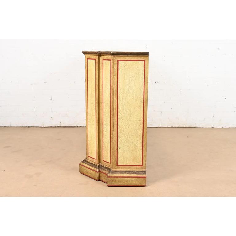 Minton Spidell French Regency Louis XVI Lacquered Sideboard or Bar Cabinet For Sale 4