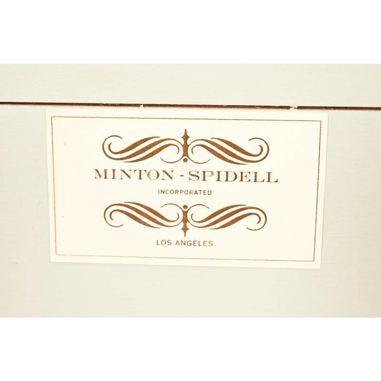 Minton Spidell French Regency Louis XVI Lacquered Sideboard or Bar Cabinet For Sale 6