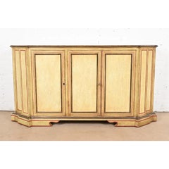 Minton Spidell French Regency Louis XVI Lacquered Sideboard or Bar Cabinet