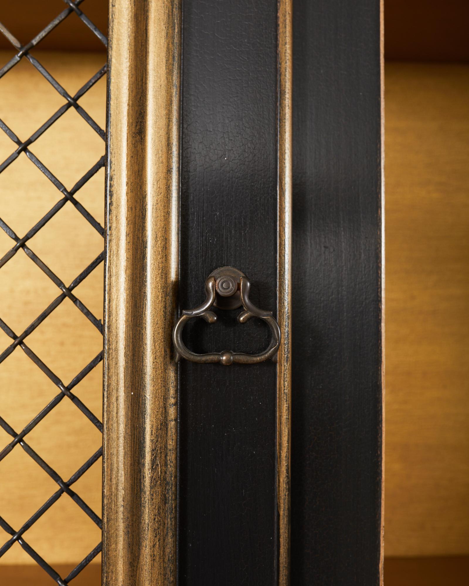 Minton-Spidell Louis XV Style Ebonized Secretary Bookcase 3