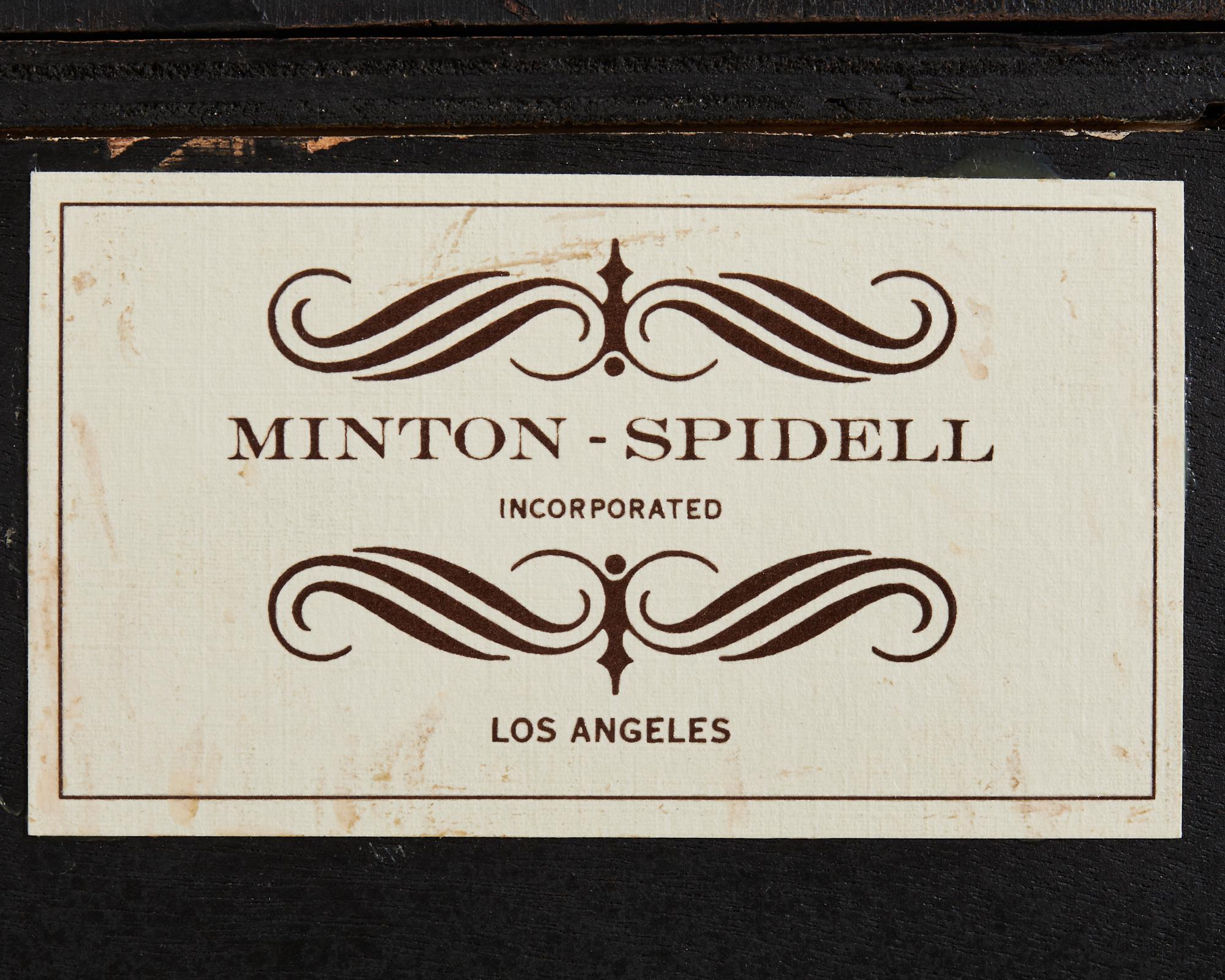 Minton-Spidell Louis XV Style Ebonized Secretary Bookcase 13