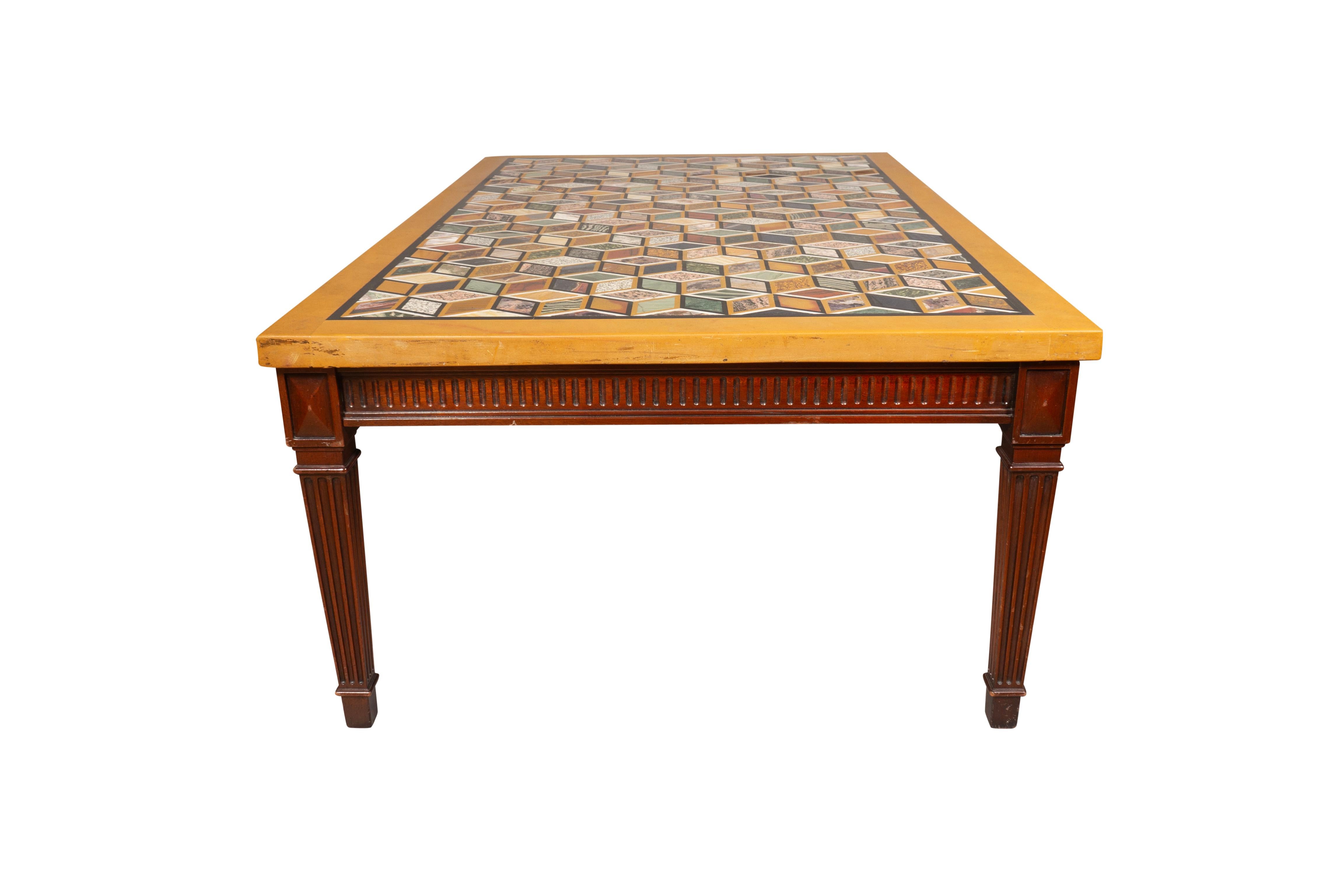 American Minton Spidell Marble Coffee Table For Sale