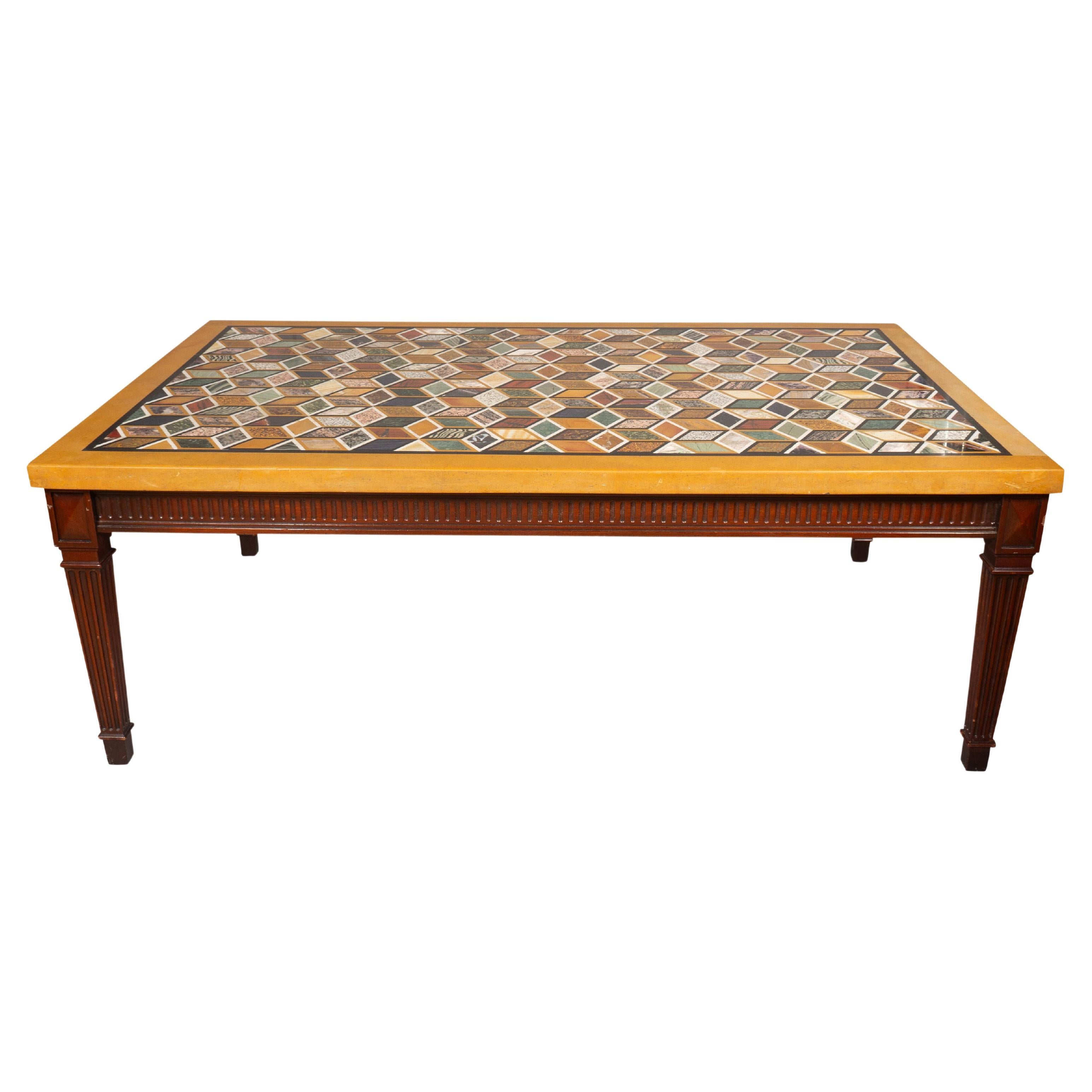 Minton Spidell Marble Coffee Table For Sale