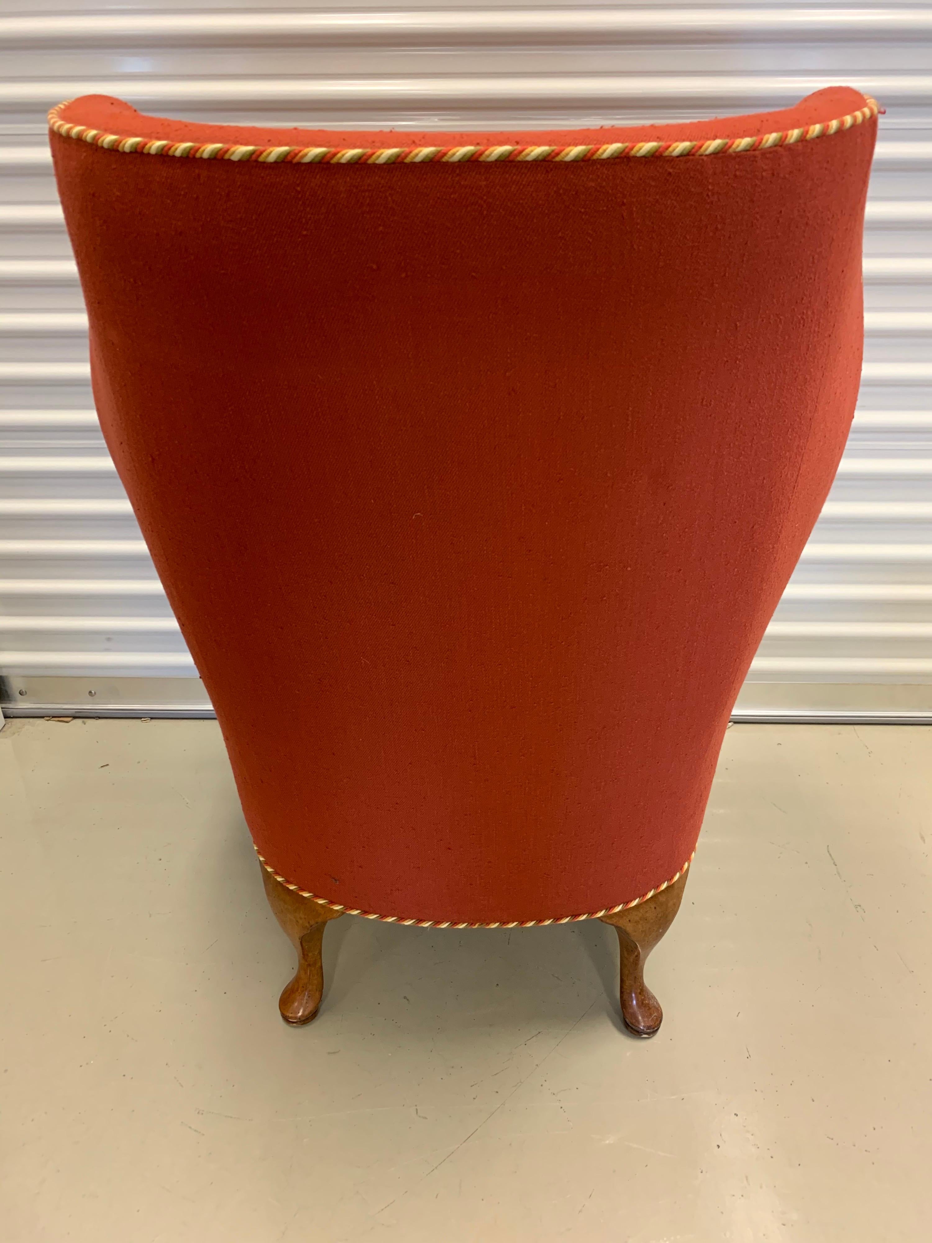 Minton Spidell Papa Bear Upholstered Chair Sculptural Wingback Armchair 6