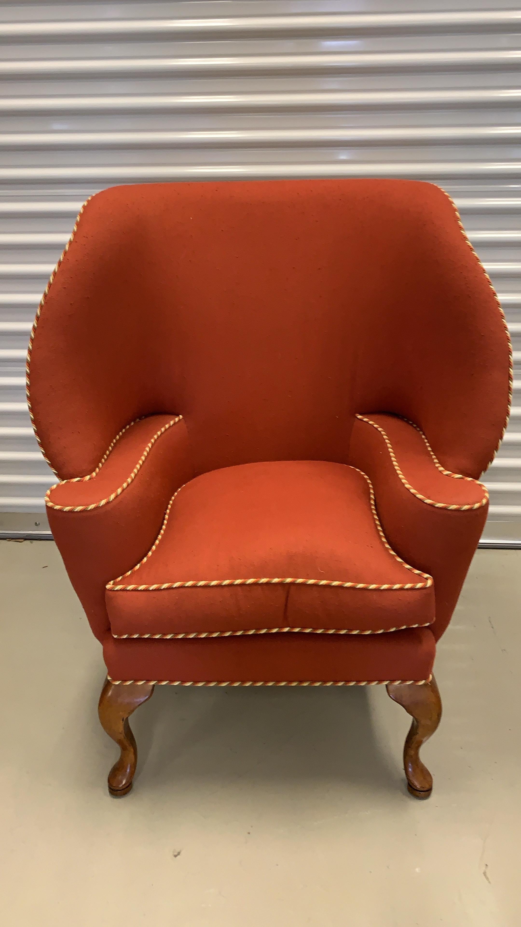 Minton Spidell Papa Bear Upholstered Chair Sculptural Wingback Armchair 8