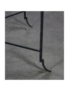 Minton-Spidell Wrought Iron & Glass Japanese Dining or Writing Table