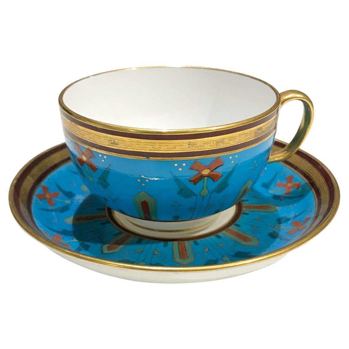 Tasse à thé Minton attribuée à Christopher Dresser, 1871