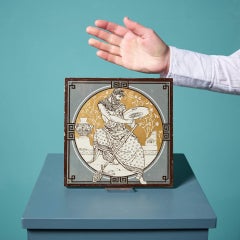 Minton Tile of ‘Classical Figures with Musical Instruments’ by John Moyr Smith