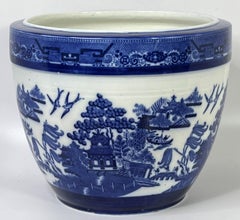 Mintons Blue Willow Pattern Large Jardiniere