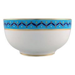 Mintons, England, Bowl in Hand-Painted Porcelain, Early 20th C