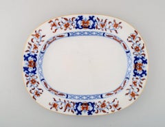 Mintons, England, Three Antique Dishes in Hand-Painted Faience, Chinese Style
