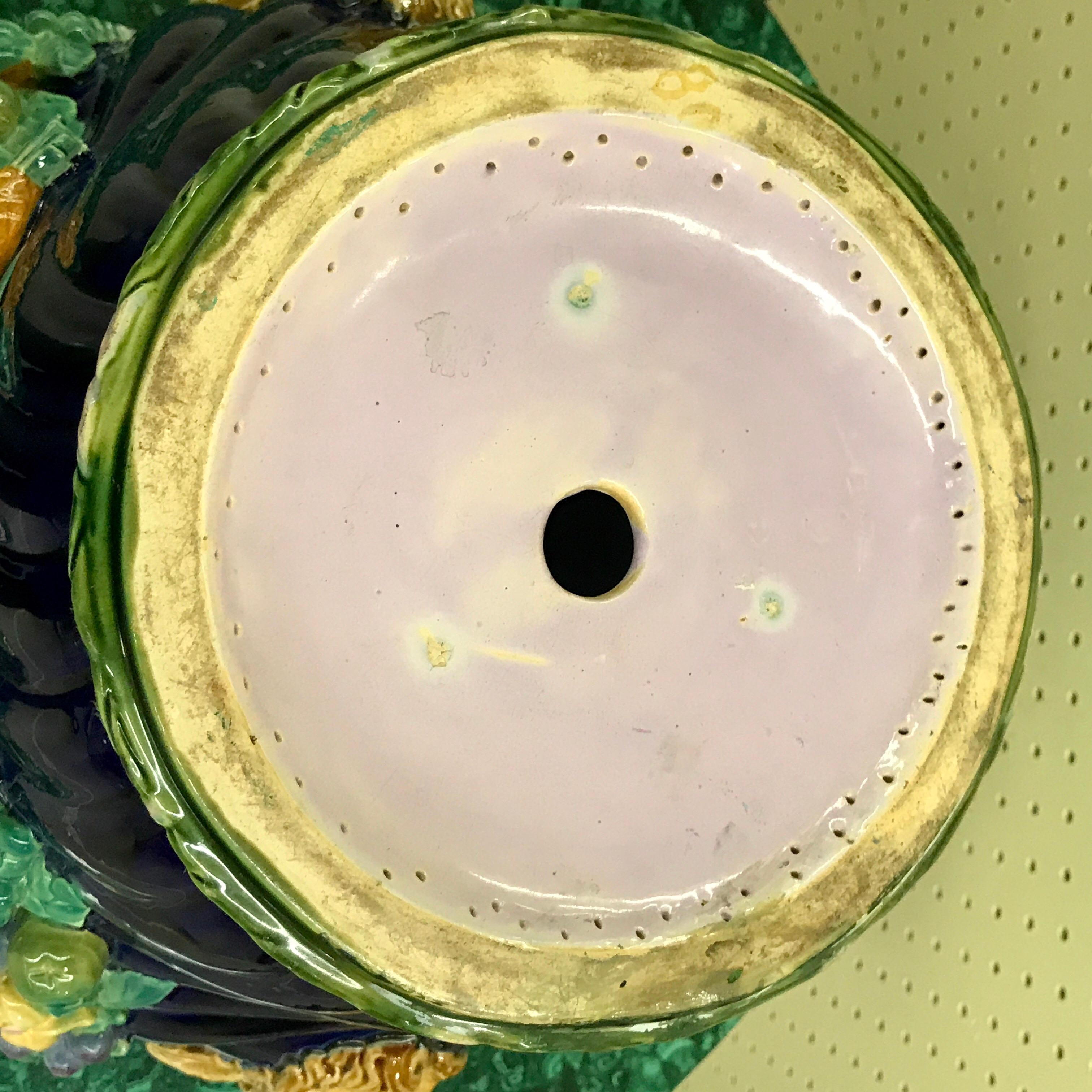 Mintons Majolica Jardinière Designed by Baron Carlo Marochetti 1