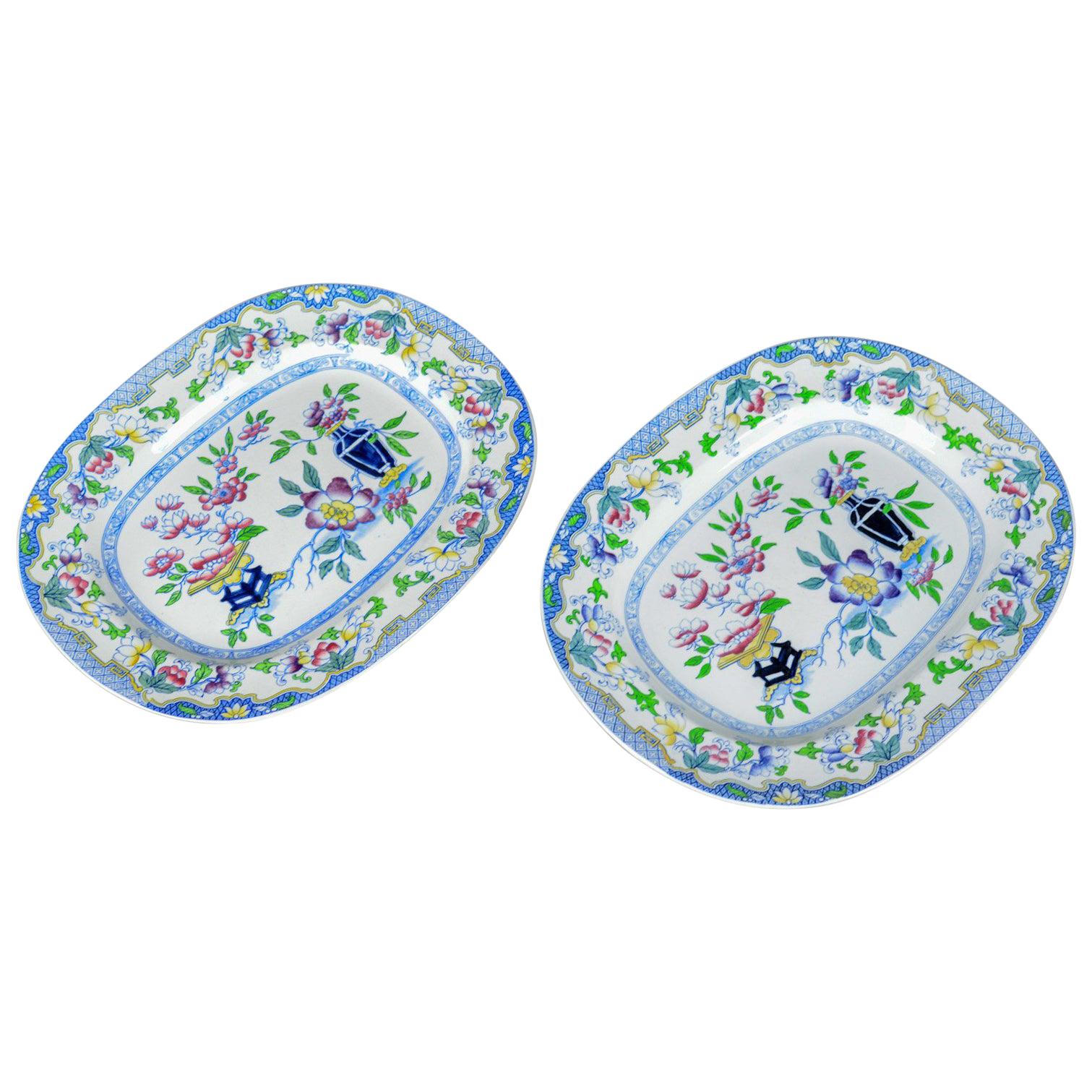Mintons Ovular Serving Plates, English, Early 20th Century, Ceramic Dishes