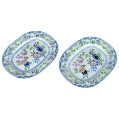 Antique Mintons Ovular Serving Plates, English, Early 20th Century, Ceramic Dishes