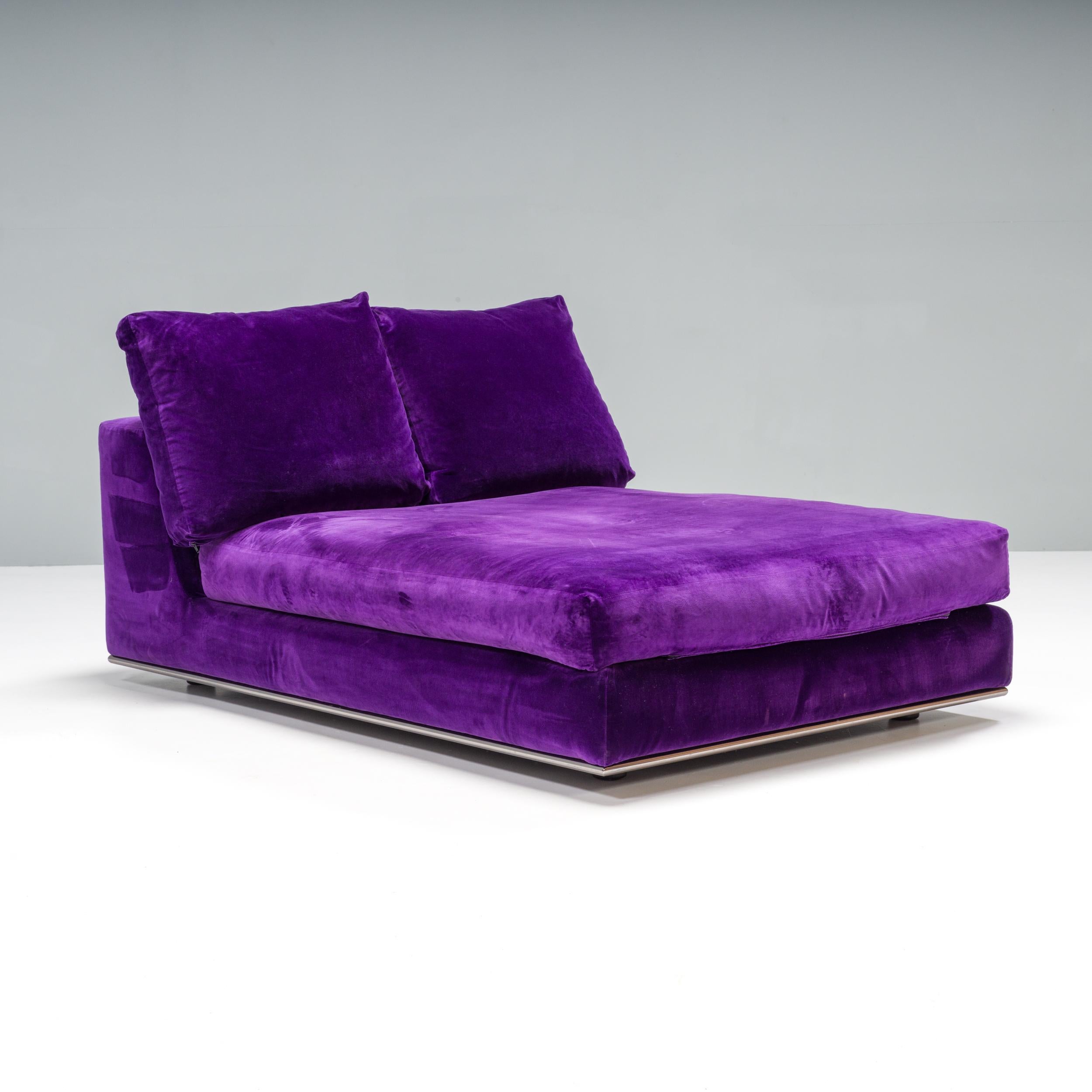 Mintotti Purple Velvet Day Bed 4
