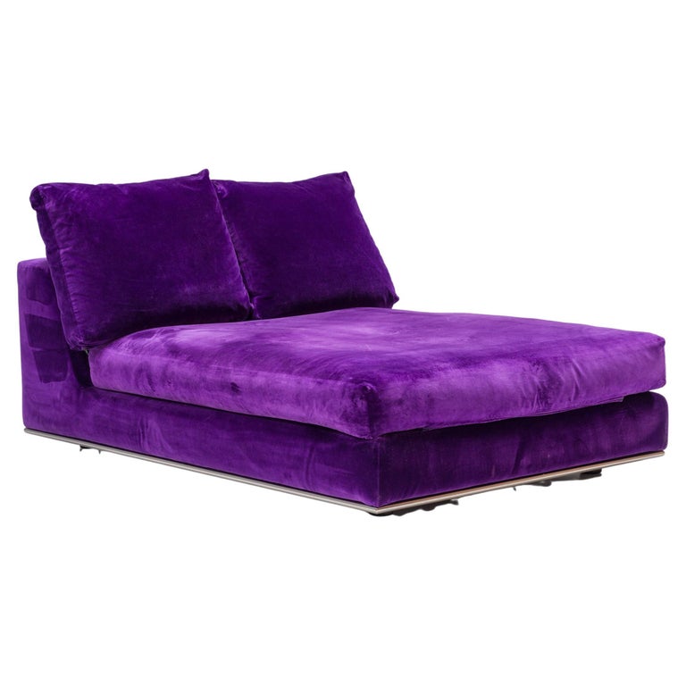 Mintotti Purple Velvet Day Bed For Sale at 1stDibs