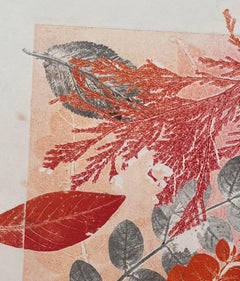 Autumnal Color Acrylic Painting Contemporary British Autumn Leaves