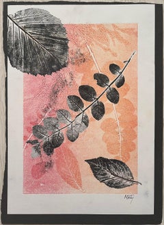 Autumnal Color Acrylic Painting Contemporary British Autumn Leaves