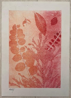 Autumnal Color Acrylic Painting Contemporary British Autumn Leaves