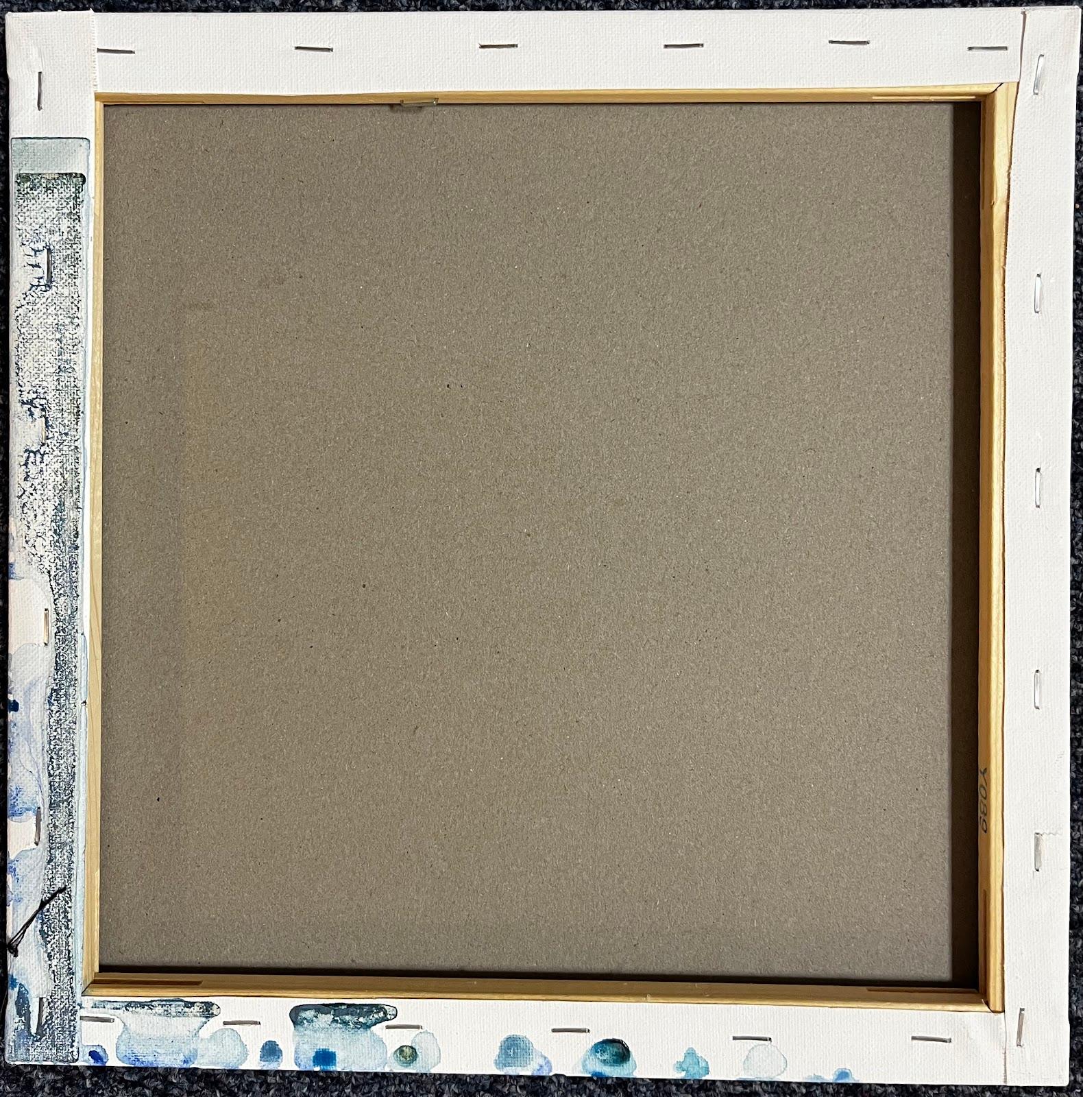 Esplosione di blu Pittura acrilica astratta inglese - Painting Impressionismo di Minty Ramsey